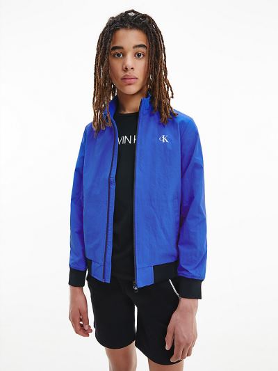 Calvin Klein Ruhák HU803131 | Calvin Klein Recycled Nylon Fiu Bomber Dzseki Kék